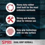 SPRI Xerball Handle Medicine Ball for Workouts