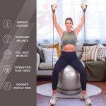 Yoga Ball Chair with Resistance Bands – 65 cm