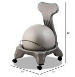 FitPro Ball Chair by Champions Sports - Black