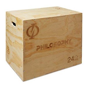 Versatile 3-in-1 Wood Plyo Box for Training