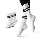 Non-Slip Grippy Pilates Socks for Women