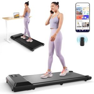 DeerRun 2-in-1 Under Desk Treadmill for Home