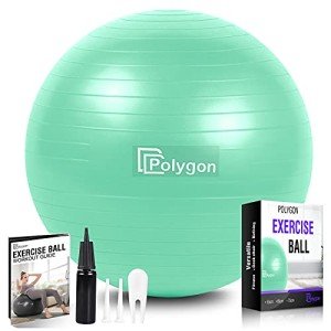 Professional Anti-Burst Exercise Ball - 75CM Mint