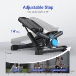 MERACH Mini Stepper with Resistance Bands for Home Workout