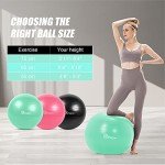 Professional Anti-Burst Exercise Ball - 75CM Mint