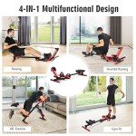 4-in-1 Rowing Machine & Ab Trainer Combo