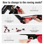 4-in-1 Rowing Machine & Ab Trainer Combo