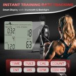 Foldable PASYOU Rowing Machine with Bluetooth Monitor