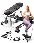 Mini Stepper with Resistance Bands for Home Fitness