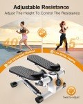 Mini Stepper with Resistance Bands for Home Fitness