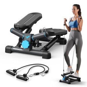 MERACH Mini Stepper with Resistance Bands