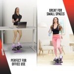 Purple Mini Stepper for Home Workouts