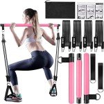 Pilates Bar Kit with Resistance Bands - 3 Sections