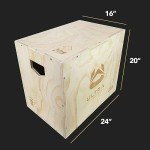 3-in-1 Wooden Plyo Box for Home Workouts