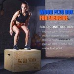 KHTO 3-in-1 Wooden Plyometric Jump Box