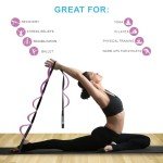 AZURELIFE Durable Stretch Straps for Yoga & Fitness