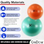 CanDo 17.7" Inflatable Stability Ball - Yellow