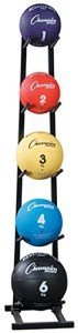 Champion Sports Black Medicine Ball Rack, 52" Tall