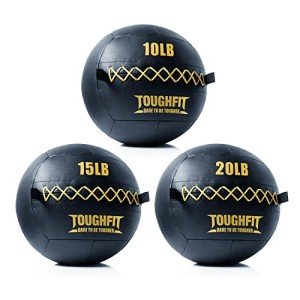 ToughFit Black Medicine Ball Set - 10LB to 20LB