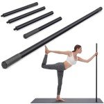Adjustable 5 ft Steel Yoga Stretching Stick