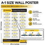 14-Inch Pilates Ring with Workout Poster