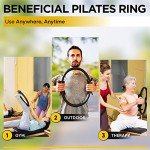 14-Inch Pilates Ring with Workout Poster