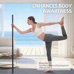 Adjustable 5 ft Steel Yoga Stretching Stick