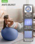 Trideer Anti-Burst Yoga & Exercise Ball