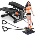 Adjustable Home Mini Stepper with Resistance Bands