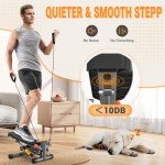 Adjustable Home Mini Stepper with Resistance Bands