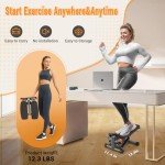 Adjustable Home Mini Stepper with Resistance Bands