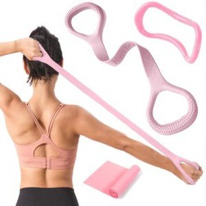 Kvittra Resistance Band with Yoga Ring for Fitness