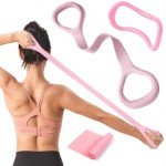 Kvittra Resistance Band with Yoga Ring for Fitness