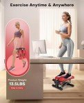 Adjustable Mini Steppers with Resistance Bands for Home Fitness
