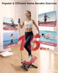 Adjustable Mini Steppers with Resistance Bands for Home Fitness