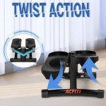 Portable Air Stepper with Resistance Bands for Home
