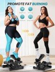 Mini Stepper with Resistance Bands for Home Workouts