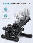 Mini Stepper with Resistance Bands for Home Workouts