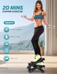 Mini Stepper with Resistance Bands for Home Workouts