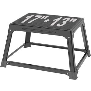 Metal Plyometric Jump Box - 12 Inch Fitness Trainer