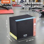 VEVOR 3-in-1 Plyometric Jump Box for Home Gym
