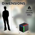 PAPABABE Adjustable Plyometric Jump Box for Workouts