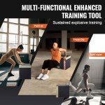 VEVOR 3-in-1 Plyometric Jump Box for Home Gym