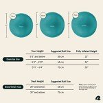 Retrospec Luna Anti-Burst Exercise Ball Set