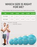 Trideer Yoga Ball - 5 Sizes for Fitness & Therapy