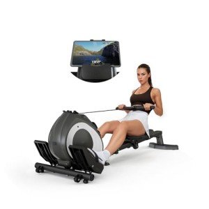 UPREIGN Adjustable Magnetic Rowing Machine for Home