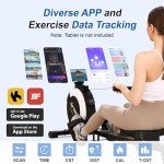 Magnetic Rowing Machine with 16 Resistance Levels