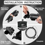 Magnetic Lock Weighted Hula Hoop for All Ages