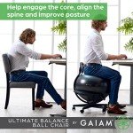 Gaiam Balance Ball Chair - Ergonomic Home Fitness