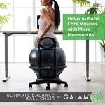 Gaiam Balance Ball Chair - Ergonomic Home Fitness